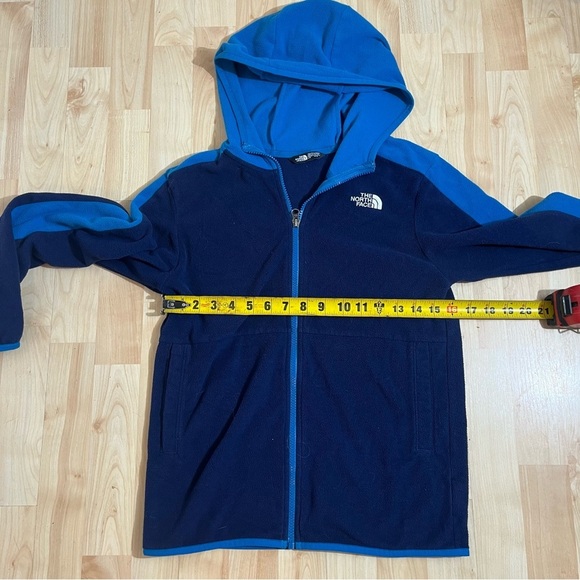 THE NORTH FACE Glacier Full Zip Hoodie Boys Tnf Navy Youth Size Large - Picture 3 of 6